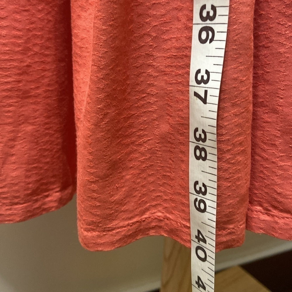 MAEVE BY ANTHROPOLOGIE, ORANGE LONG SLEEVE,TIRED,MINI DRESS. SIZE-X1 . - Picture 3 of 12